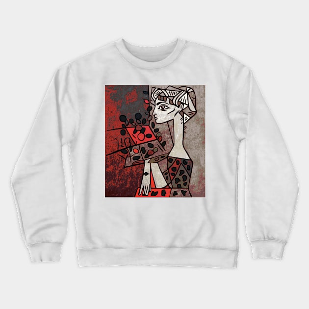 portrait cubism Crewneck Sweatshirt by MGphotoart